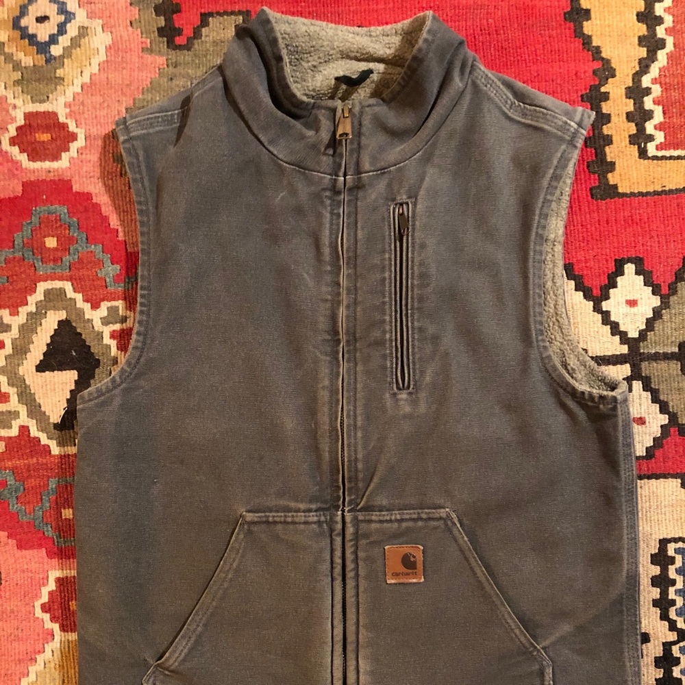 Carhartt Sherpa Lined Gray Vest